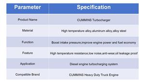 Turbocharger 3790142 5604175 5355646 5354525 5355412 5604175RX 5355646RX for Cummins ISF 2<strong>.</strong>8 3<strong>.</strong>8 Truck Engine Spare Parts - Product Image 6