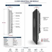 شاشة عرض BOE مقاس 5.5 بوصة بدقة FHD 1080x1920 من نوع IPS LCD، سطوع عالي 1800 نيت، واجهة MIPI 40 دبوس، شاشة مدمجة مع خاصية اللمس المدمج، شاشة عرض خارجية.