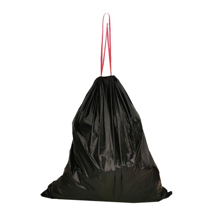 Quality Household Black Drawstring Plastic Garbage