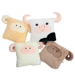 Bán Sỉ Gối Ném Bằng Vải Nhung Lông 14 Inch Gối Ném Động Vật Trang Trí Đồ Chơi Bằng Vải Nhung Lông Mềm Để Trang Trí Nhà Đệm - Product Image 1