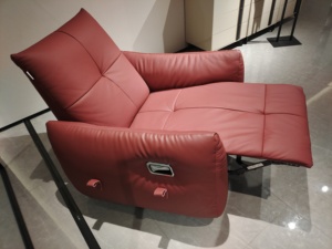 Ghế thư giãn xoay đa năng hiện đại, da thật, không trọng lực, có cổng sạc USB, sản xuất bởi nhà máy. - Product Image 5