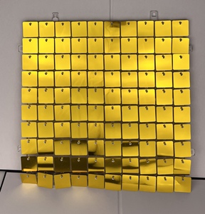 Black Buckle Backboard Birthday Wedding Gold Shimmer Sequin <strong>Panel</strong> Backdrop Wall - Product Image 4