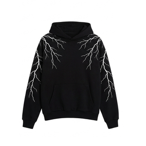 Custom 500gsm Heavyweight Cotton Hoodie Men's Streetwear Boxy Fit Vintage Acid Wash Screen Print Blank Hooded Sweatshirt Jumper - Product Image 2