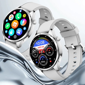 2025 jam tangan pintar pria, dengan 4Gb Flash penyimpanan musik 1.43 inci GPS ganda kompas HRV permainan detak jantung pelacak tidur gelang silikon - Product Image 5