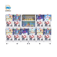 WANGERBAO Mini 50-100mm Gacha cápsula juguete estilo japonés aceptador de monedas para niños 6 + años para Centro Comercial juegos de Arcade