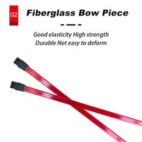 Ensemble d'arc classique rouge de 20 lb pour enfants, équipement de tir à l'arc pour débutants à visée réglable pour les loisirs en plein air et le développement des compétences