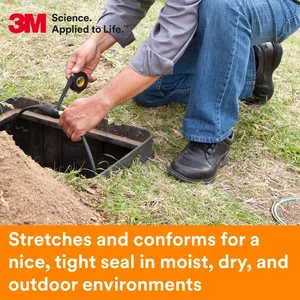 Scotch Super 33 + Băng keo Vinyl cao cấp mọi thời tiết, 2 in x 36 YD (108 ft), cuộn dài, 1 lõi, đen, 1 cuộn - Product Image 4