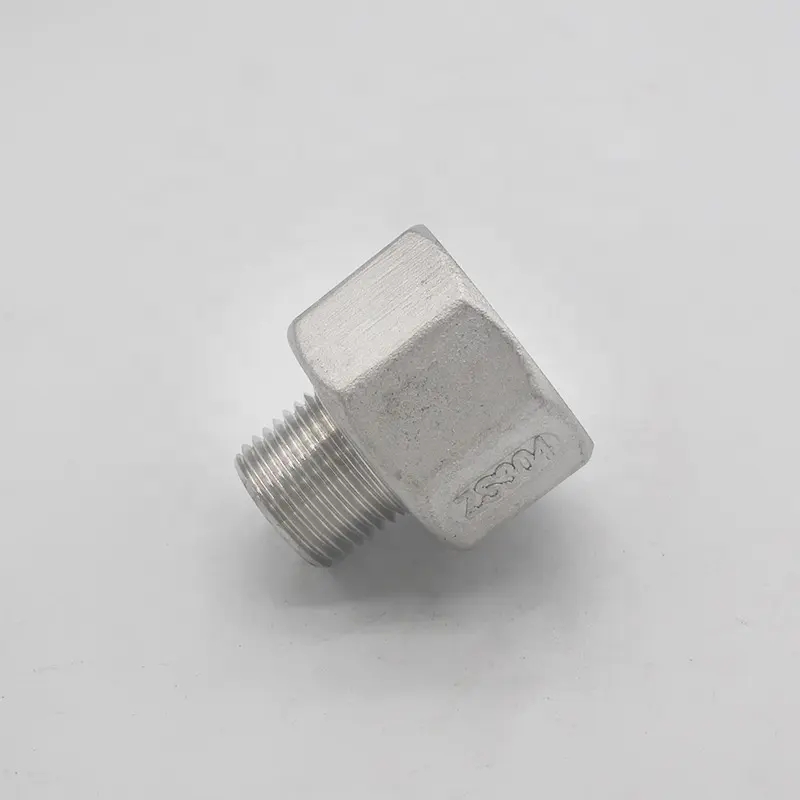 3/4" Male NPT to 1/2" Female NPT Stainless Steel Negative Reducer Hex Bushing