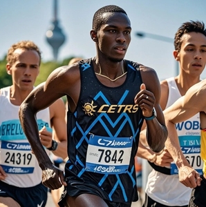 เสื้อกล้ามวิ่งพิมพ์ซับลิเมชันกำหนดเองเสื้อกล้ามวิ่งมาราธอนวิ่งวิ่งคืน - Product Image 4