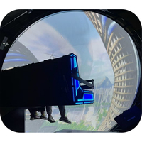 Cinéma dôme sphérique 360°, théâtre multisensoriel 5D, équipement de divertissement intérieur, attractions VR/AR/MR pour parcs à thème, en métal