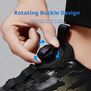 Scarpe da Corsa Sportive da Uomo con Punta Larga, Fodera in Mesh Traspirante, Fibbia Girevole e Supporto Ammortizzante a Risonanza Magnetica - Product Image 3