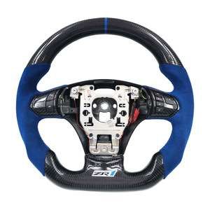 พวงมาลัยคาร์บอนไฟเบอร์ 53-55 มม. พร้อมถุงลมนิรภัย สำหรับ Honda Civic ชุดอัพเกรด - Product Image 1