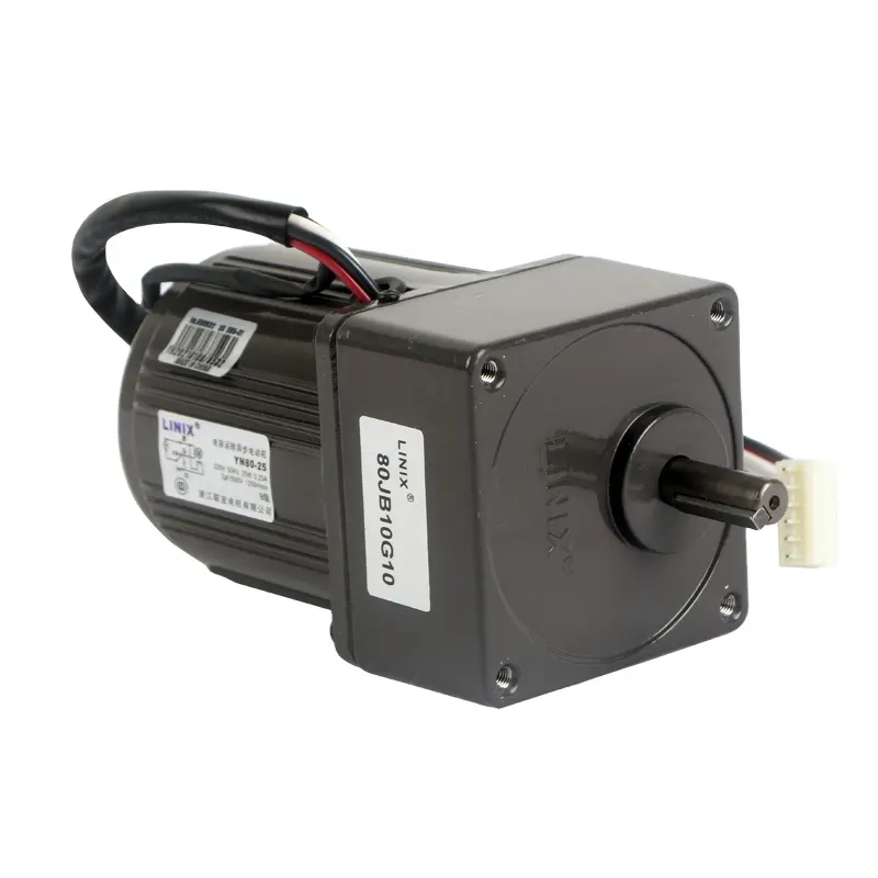 LINIX Wechselstrom getriebe motor 80mm 25W 115V 220V 230V YN80-/-25C/80JB/G1032 Wechselstrom-Elektromotor mit niedriger Drehzahl Wechselstrom-Einphasen-Wende motor