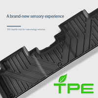 Tapis de sol de voiture en TPE sur mesure, doublures de coffre et protections de dossier de siège pour BYD Song L DM - I 2024 - Imperméables, durables et écologiques
