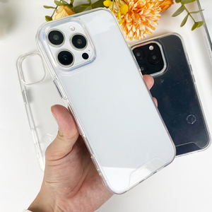 Custodia Anti-caduta in Acrilico Trasparente Effetto Cristallo per <span class=keywords><strong>iPhone</strong></span> 15 14 13 12 <span class=keywords><strong>11</strong></span> Pro Max, <span class=keywords><strong>Cover</strong></span> Trasparente Antiurto in PC TPU - Product Image 2