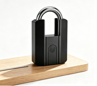 Sinovo - Cadenas intelligent à empreintes digitales de grande capacité, type automatique, étanche, avec batterie intégrée pour l'extérieur
