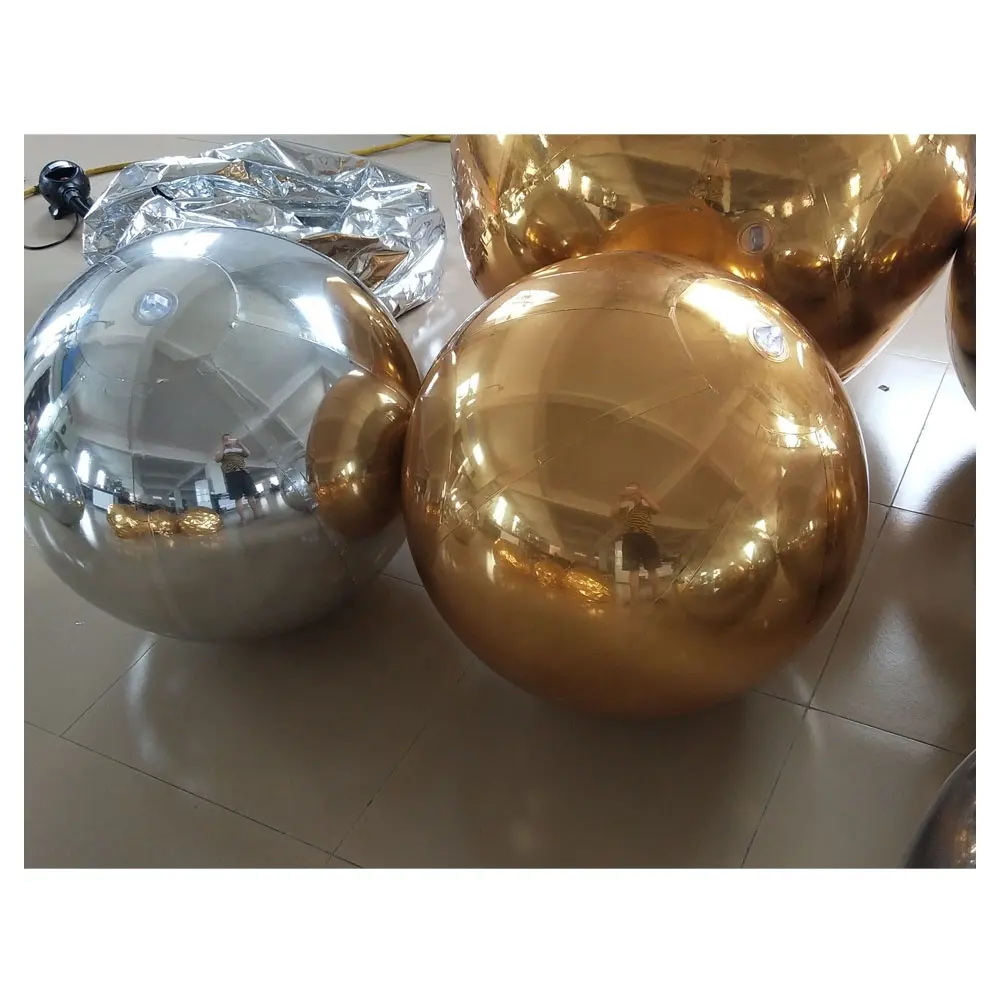 Offre Spéciale présentoirs de miroir gonflables à air en boule d'or