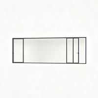 Ventanas Corredizas de Aluminio con Doble Acristalamiento, Impermeables, Estilo Americano, Personalizadas, para Exteriores Comerciales y Residenciales, Ventana de Presión Lateral