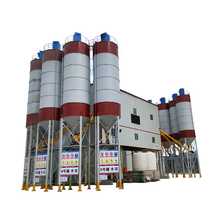 HZS120 Pabrik Batching Beton/Pemasok Cina Pabrik Mixer Semen/Beton Campuran Siap Pakai