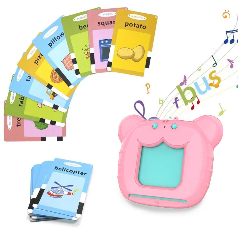 Two-color Rendering Flash Cards Learning English Machine Learning Educational Flash Card Talking Flash Cards Learning Toys