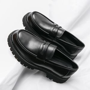 Zapatos Casuales de Vestir para Hombre, Mocasines de Caña Alta, Fáciles de Usar, que Aumentan la Estatura, Nuevo Diseño, Talla Grande, Elegantes Oxfords - Product Image 1