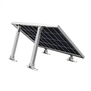 Mount Custom Adjustable Tilt PV Racking Adjustable Front Rear Leg Mount Flat Roof Solar Panel System Mounting Bracket