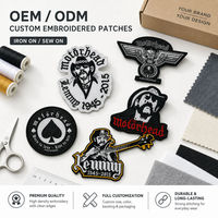 Écussons brodés vintage de groupe de rock heavy metal, badges thermocollants ou à coudre pour vestes, adaptés aux vêtements et aux chapeaux