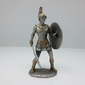 Statuetta Decorativa Spartana in Metallo Finito, Cavaliere Romano Dio della <span class=keywords><strong>Guerra</strong></span>, Eroe Greco - Product Image 2