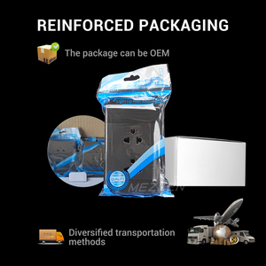 Interruptor de pared gris 1/<span class=keywords><strong>2</strong></span> Gang Botón de 1/<span class=keywords><strong>2</strong></span> vías Interruptor de luz de pared Botón de encendido/apagado para decoración del hogar - Product Image 5