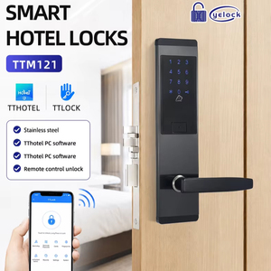 Serrure de porte intelligente TTLock pour hôtel avec carte RFID, clavier à code et clé mécanique pour système de contrôle d'accès - Product Image 1