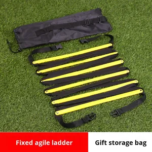 Xuyên biên giới cố định nhanh nhẹn Thang nhảy lưới năng lượng cơ thể dây mềm nhanh nhẹn tốc độ bước thang đào tạo nhiều kích cỡ - Product Image 4