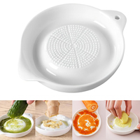 Râpes à légumes et fruits personnalisées de 4 pouces, en céramique blanche, pour citron, fromage, oignon, gingembre, ail, carotte, mini-râpes