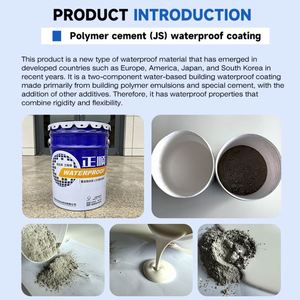 โรงงานผลิตสารเคลือบกันน้ำ JS Polymer Cement เป็นมิตรกับสิ่งแวดล้อม สำหรับกระเบื้องผนัง โกดัง ห้องครัว และงานภายนอกอาคาร - Product Image 2