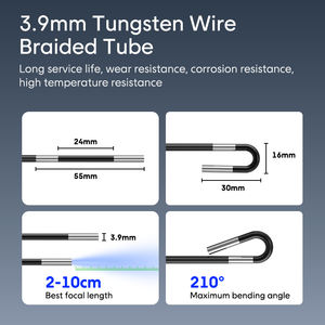 OEM 6mm diâmetro endoscópio com 2MP HD câmera analógica 5 \ "IPS Display 3000mAh impermeável IP67 bateria 720 ° Rotatable endoscópio - Product Image 4