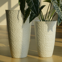 Set Pot Tanaman Kecil Grosir, Pot & Planter Taman Mini, Pot Bunga Plastik untuk Meja Dalam Ruangan dengan Lubang Drainase