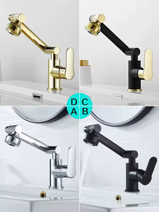 <span class=keywords><strong>Rubinetto</strong></span> Moderno per Lavabo con Braccio Articolato a <span class=keywords><strong>1080</strong></span> <span class=keywords><strong>Gradi</strong></span>, Miscelatore Acqua Calda e Fredda - Product Image 4