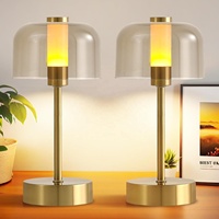 Lampe de table champignon sans fil colorée simple 4000 mAh, rechargeable, tactile, LED, intensité réglable, lumière décorative pour chambre à coucher