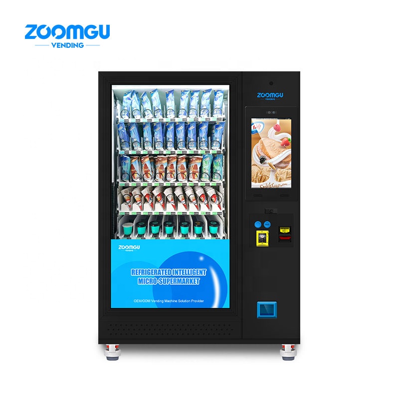 Zoomgu Oem/odm замороженное мороженое, торговый автомат для супермаркета, дистрибьютор продуктов