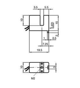 Capteur inductif à fente Pepperl+Fuchs SC3,5-G-N0 Neuf et original en stock - Product Image 2