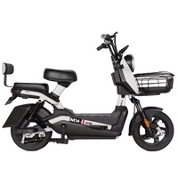 Vélo électrique adulte à pédales à haute puissance moins cher, moyeu arrière sans balais 500W/800W 48V, autonomie de 31 à 60 km, en vente