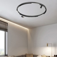 Haute qualité 3W 6W 7W 12W 18W Commercial Shop Hotel Home Noir Dimmable Réglable Magnétique Led Rail Lumière