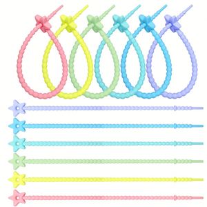 สายรัดซิลิโคนรูปดาวเล็กมาการองขนาด 22 ซม., เชือกผูก, พวงกุญแจ, อุปกรณ์ DIY, พวงกุญแจ - Product Image 1