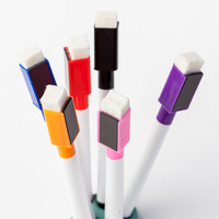 Marqueurs pour tableau blanc d'école colorés, stylos pour tableau blanc sec, marqueurs pour tableau blanc avec gomme intégrée, stylos à dessin pour enfants, marqueurs