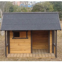 Hoge Kwaliteit Houten Outdoor Kattenopvang Grote Spar Hout Hondenkennel Hondenproducten Hondenhok