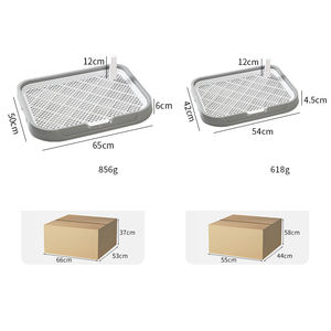 बड़े कुत्ते के शौचालय की क्षमता प्रशिक्षण सुविधाजनक हटाने योग्य जाल ट्रे को सहज कुत्ते के इनडोर पालतू शौचालय के लिए मजबूत - Product Image 5