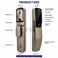 AUVINX Serrures Intelligentes : Serrure de Porte Connectée avec Caméra, Reconnaissance d'Empreintes Digitales, Mot de Passe, Reconnaissance Faciale et Palmaire, Carte NFC, Tuya WIFI, Serrure Numérique