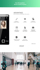 EN-Q33 đám mây máy chủ động Vân tay máy quét Linux sinh trắc học kiểm soát truy cập sản phẩm thời gian tham dự nhận dạng khuôn mặt hệ thống - Product Image 5