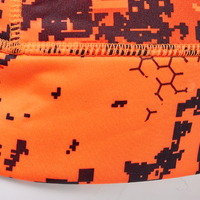 Personnalisé Flamme Orange Camouflage Chapeau En Plein Air Hommes Chasse Stretch Randonnée Bonnet