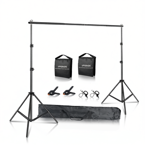 Kit de estudio fotográfico DB SH con soporte de fondo de 2x3 m, sistema de soporte de aleación de aluminio con bolsas de arena y bolsa de transporte incluidas - Product Image 1