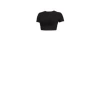T-shirt court en coton personnalisé pour femme, style décontracté, délavé à l'acide, broderie rétro, imprimé, coupe courte au nombril, vente en gros